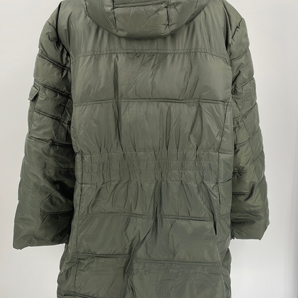 Outdoor Spirit Olive Green Puffer Parka Jacket Coat Plus Size 3X - Picture 7 of 10